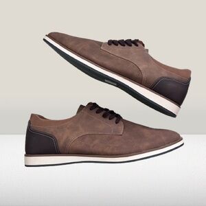 Aldo Brown Men's Oxfords with Black Accents
